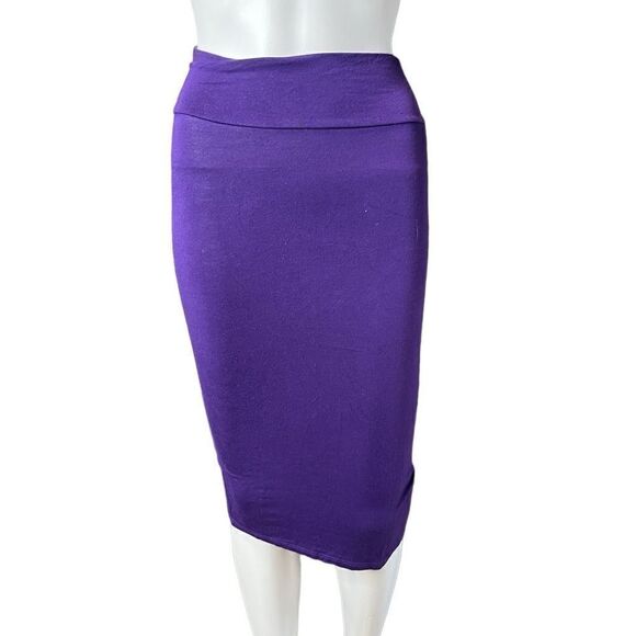 TOBI Stretchy Midi Skirt Purple Size Small - Picture 1 of 2